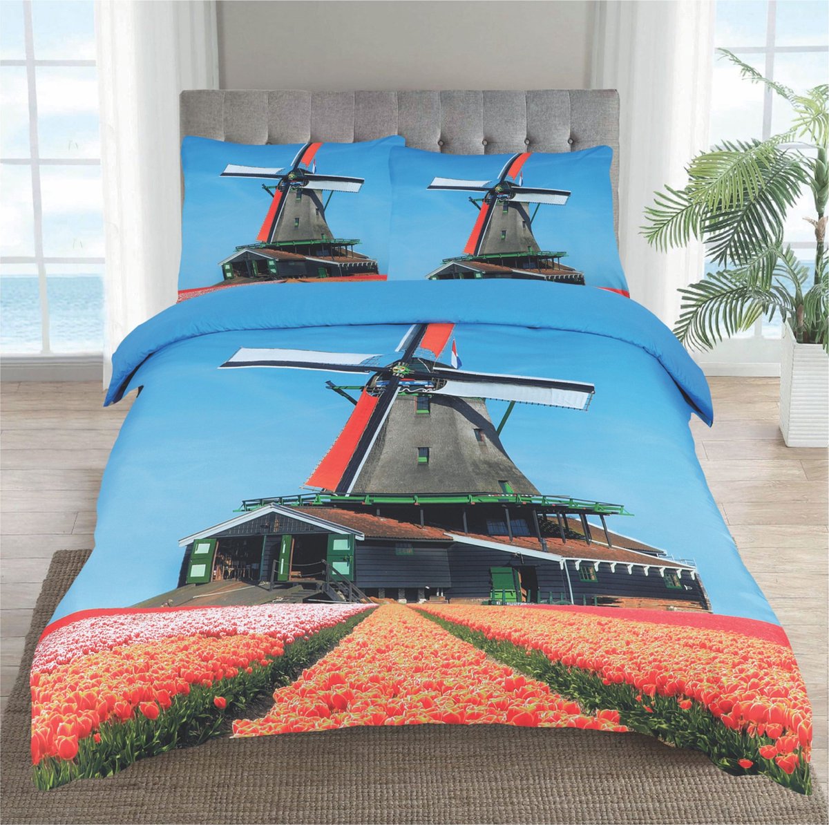 Dekbedovertrek Windmolen + 2 kussenslopen