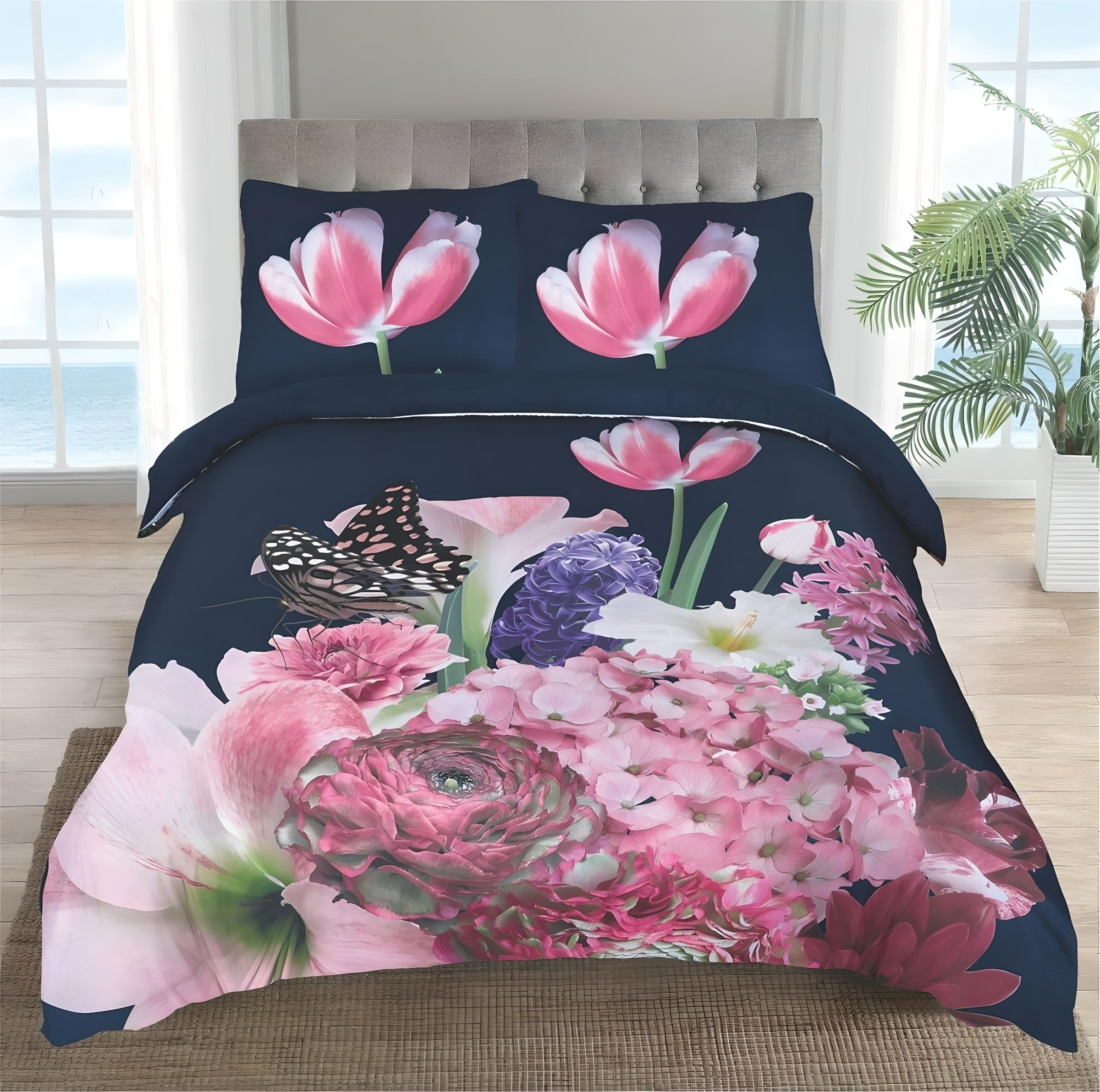 Spring Flowers Naturel Dekbedovertrek + 2 kussenslopen