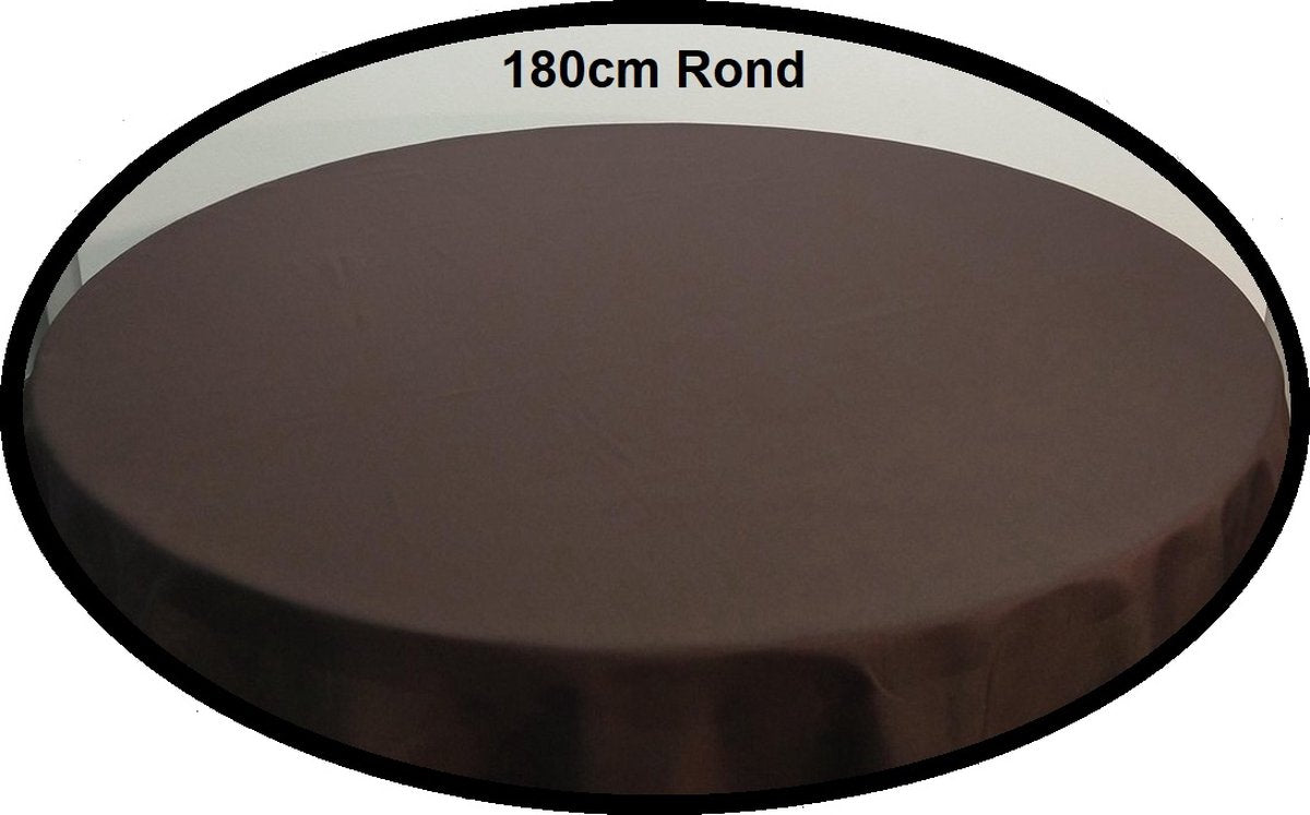 Tafellaken Rond Donker Bruin