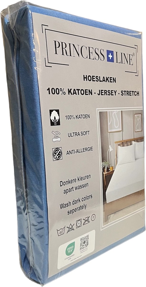 Princess Line - Comfortabel Ultra Soft-Hoeslaken Blauw
