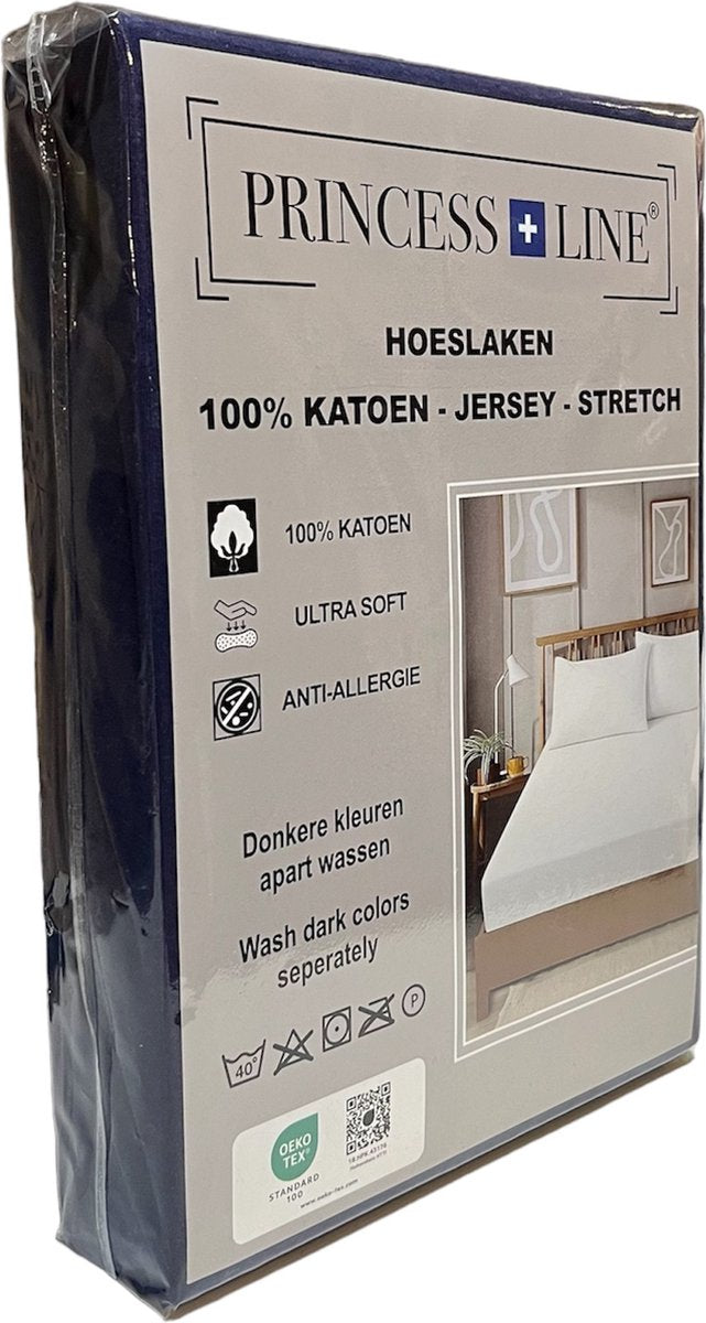 Princess Line - Comfortabel Ultra Soft-Hoeslaken Donkerblauw