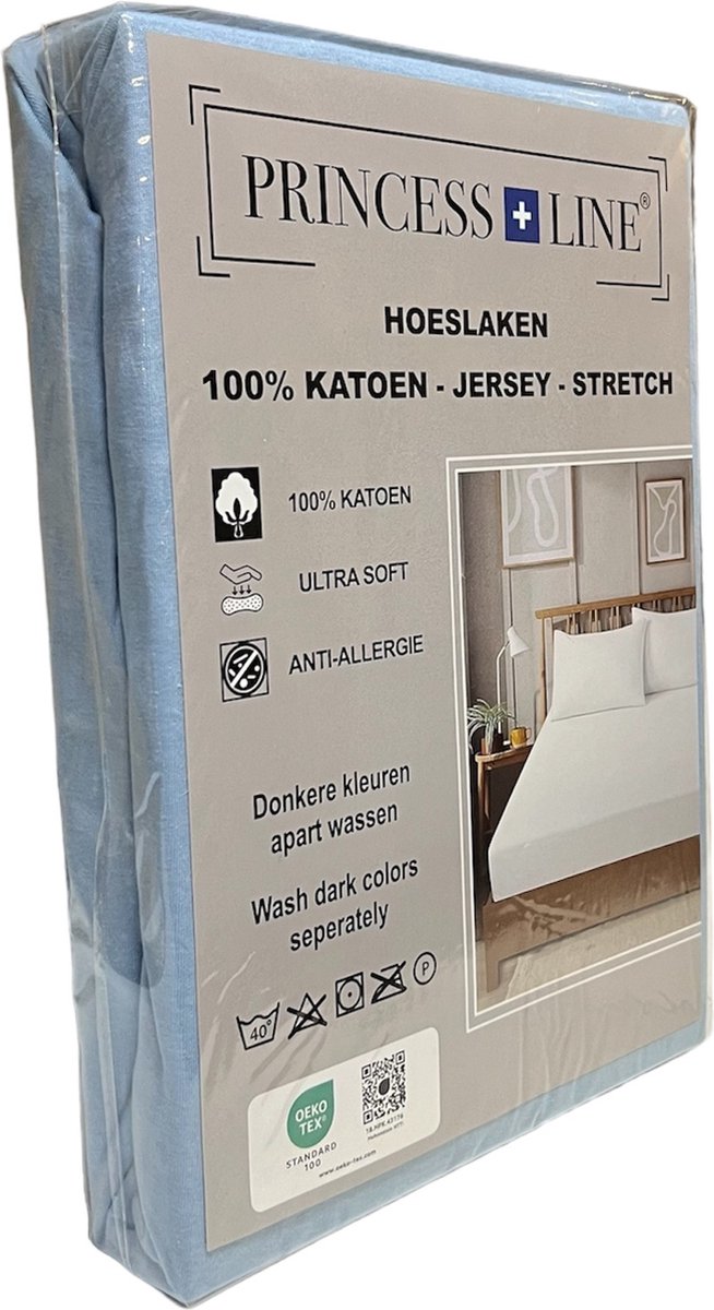 Princess Line - Comfortabel Ultra Soft Hoeslaken Licht Blauw
