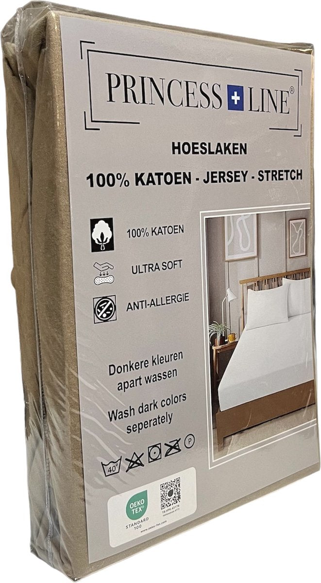 Princess Line - Comfortabel Ultra Soft Hoeslaken Taupe