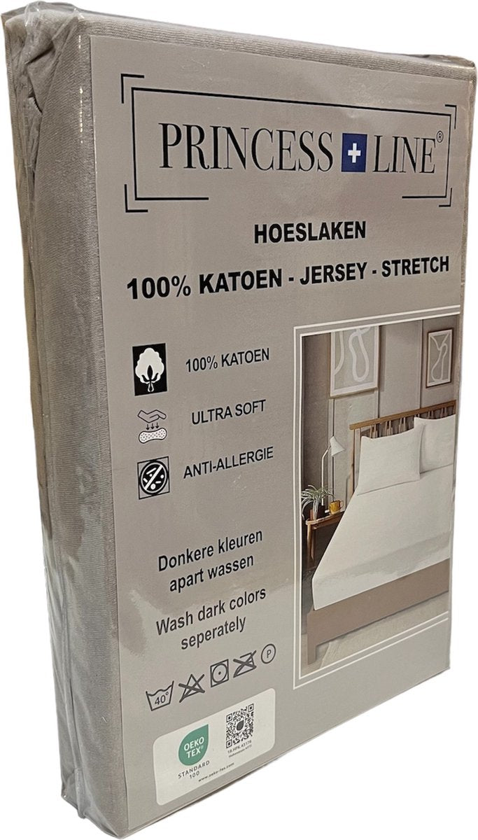 Princess Line - Comfortabel Ultra Soft-Hoeslaken Grijs