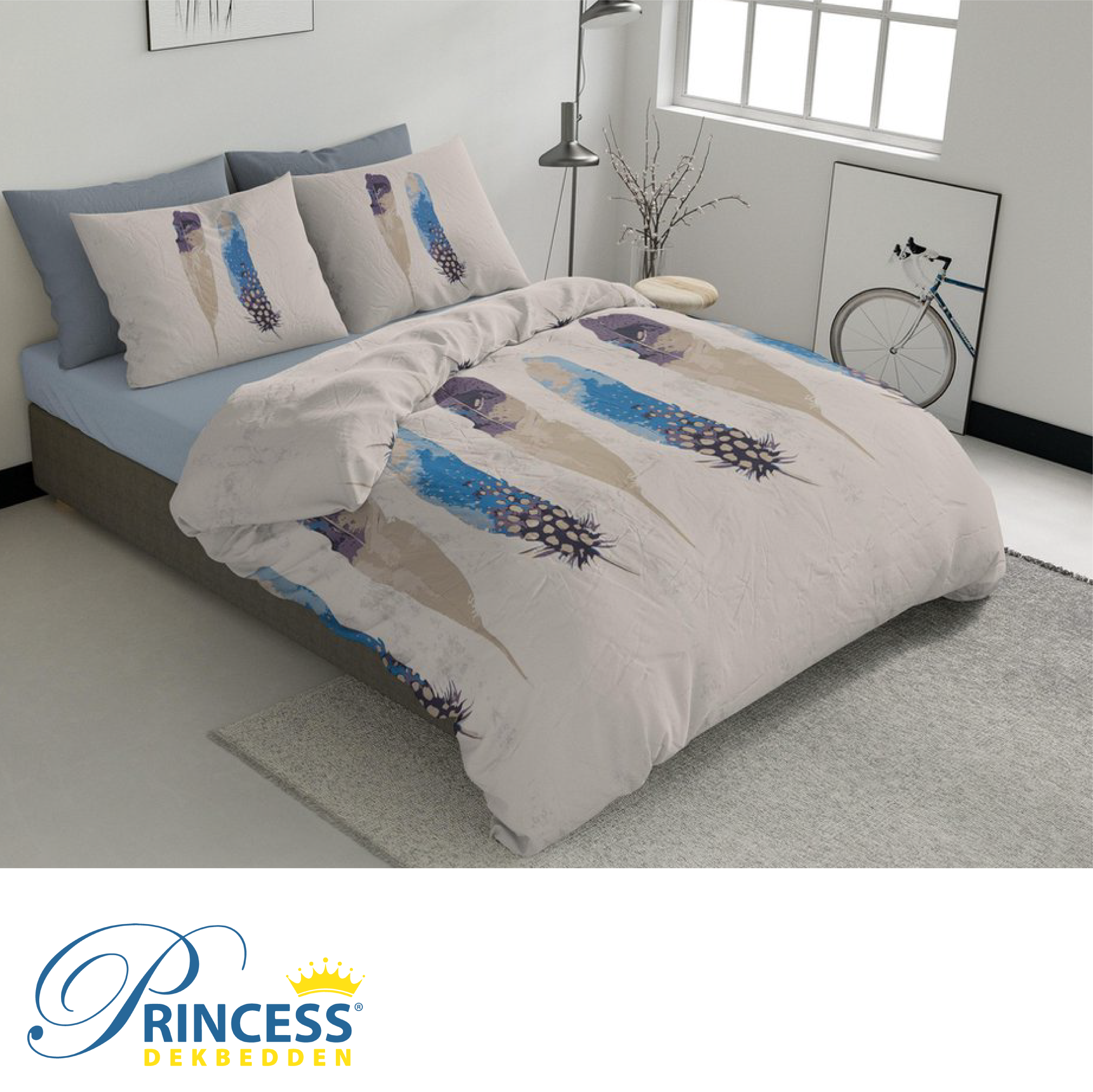 Ambianzz Bedding - Peacock Feathers Flanel Dekbedovertrek