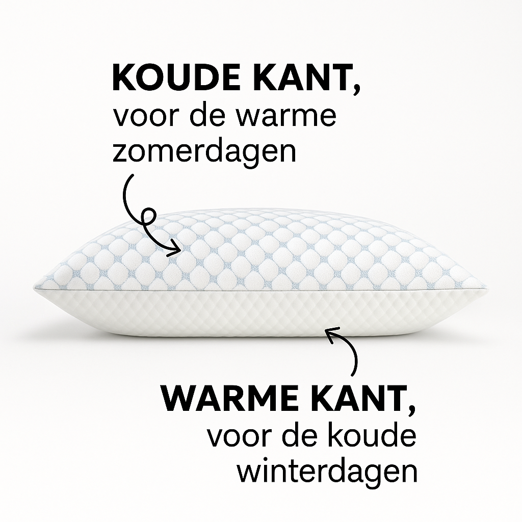 Princess Line Hoofdkussen – Versnipperd Traagschuim – Verkoelende Technologie