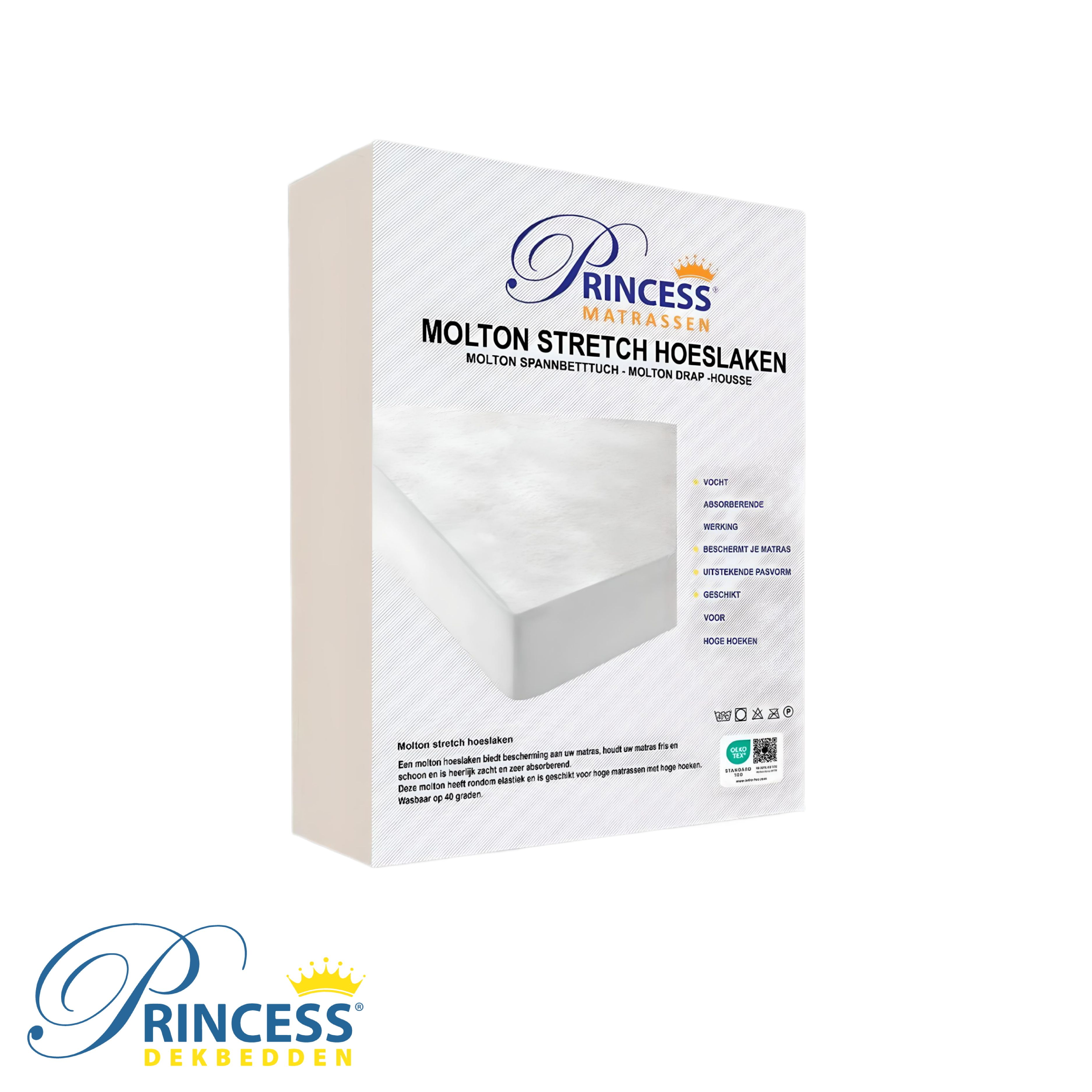 Comfortabele Zachte Molton Hoeslaken - Rondom Elastiek