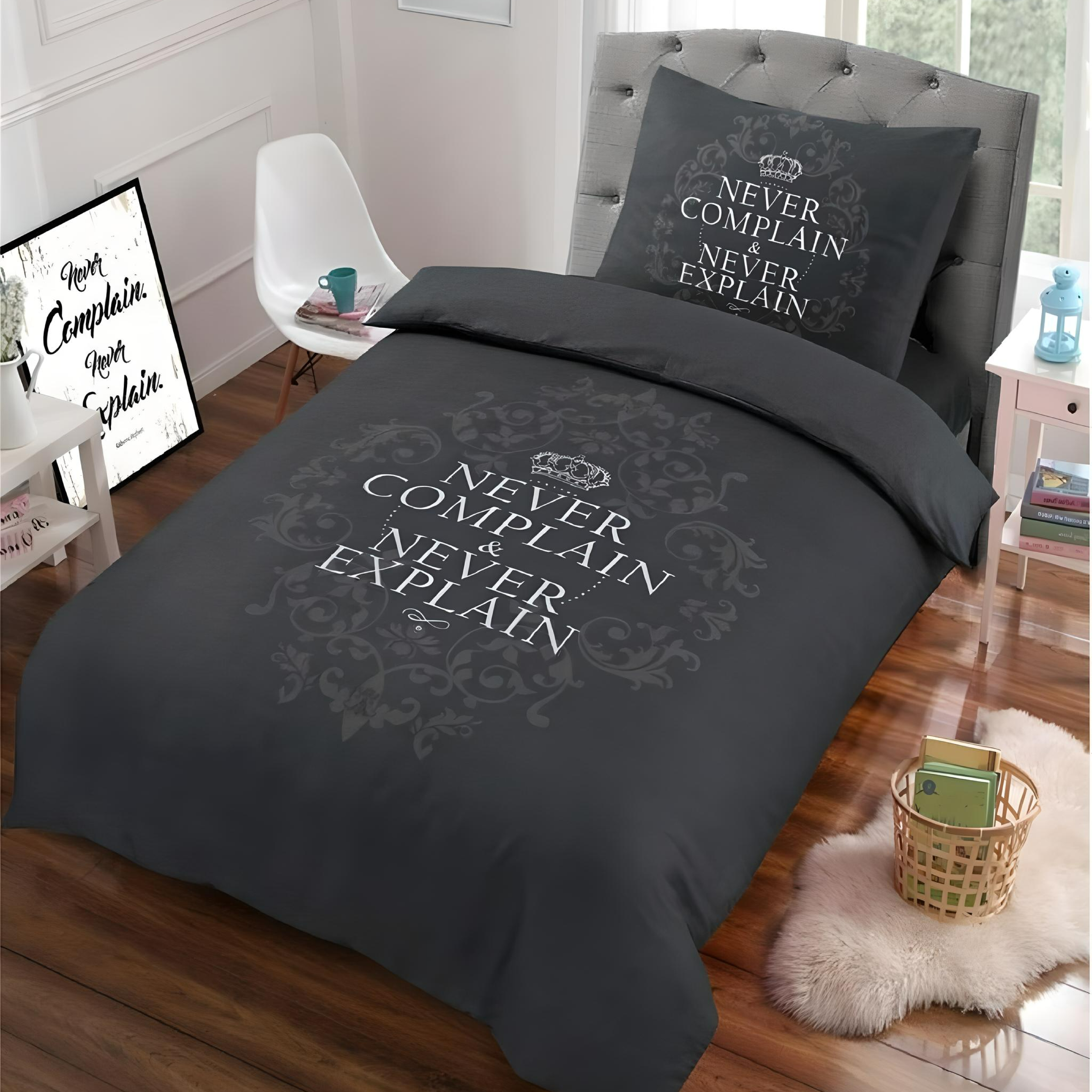 Cotton Club Dekbedovertrek Never Complain + 1 kussensloop