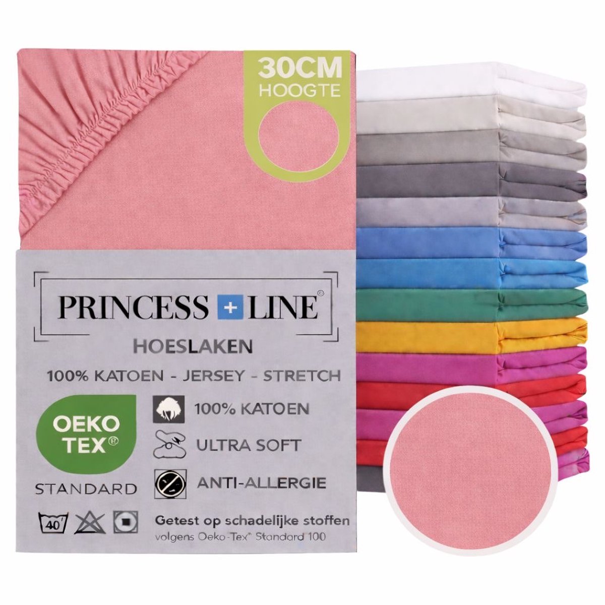 Princess Line - Comfortabel Ultra Soft Hoeslaken Licht Roze