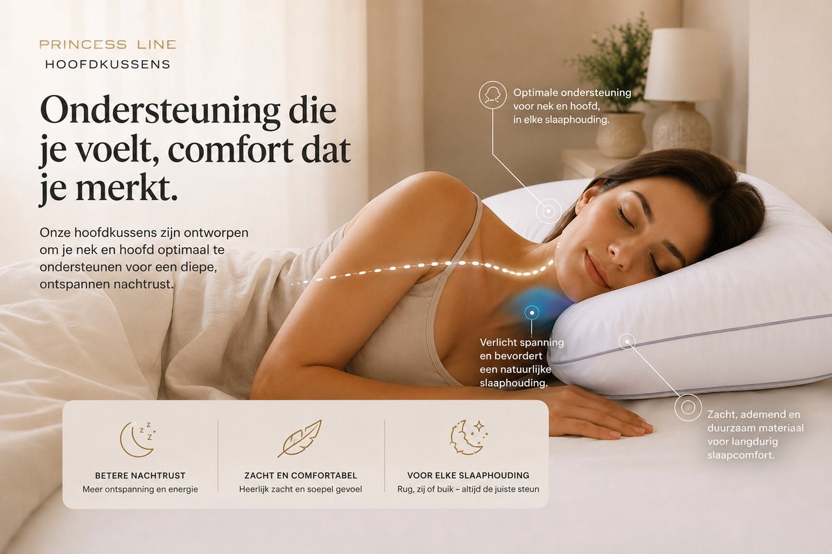 Princess Line Basic Hoofdkussen