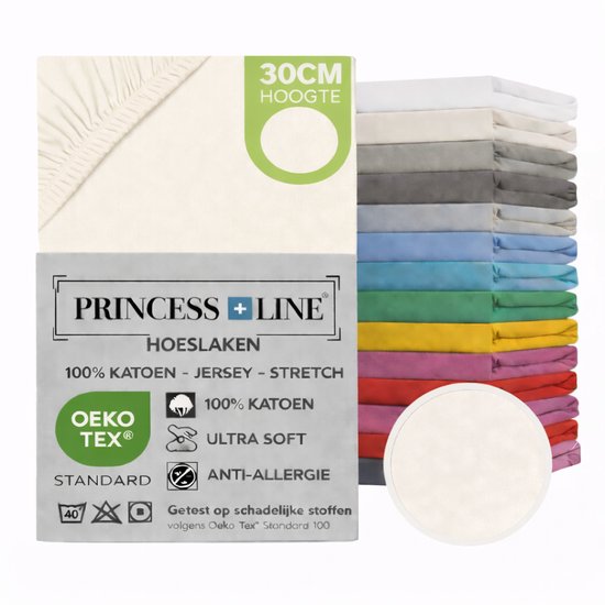 Princess Line - Comfortabel Ultra Soft-Hoeslaken Creme